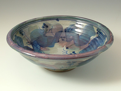 Vicky Buxton - Cobalt Brushwork Bowl