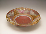 Copper Red Rough-Edged Dish