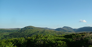 The Carneddau Mountains from Pen-y-Gaer,  Conwy Valley